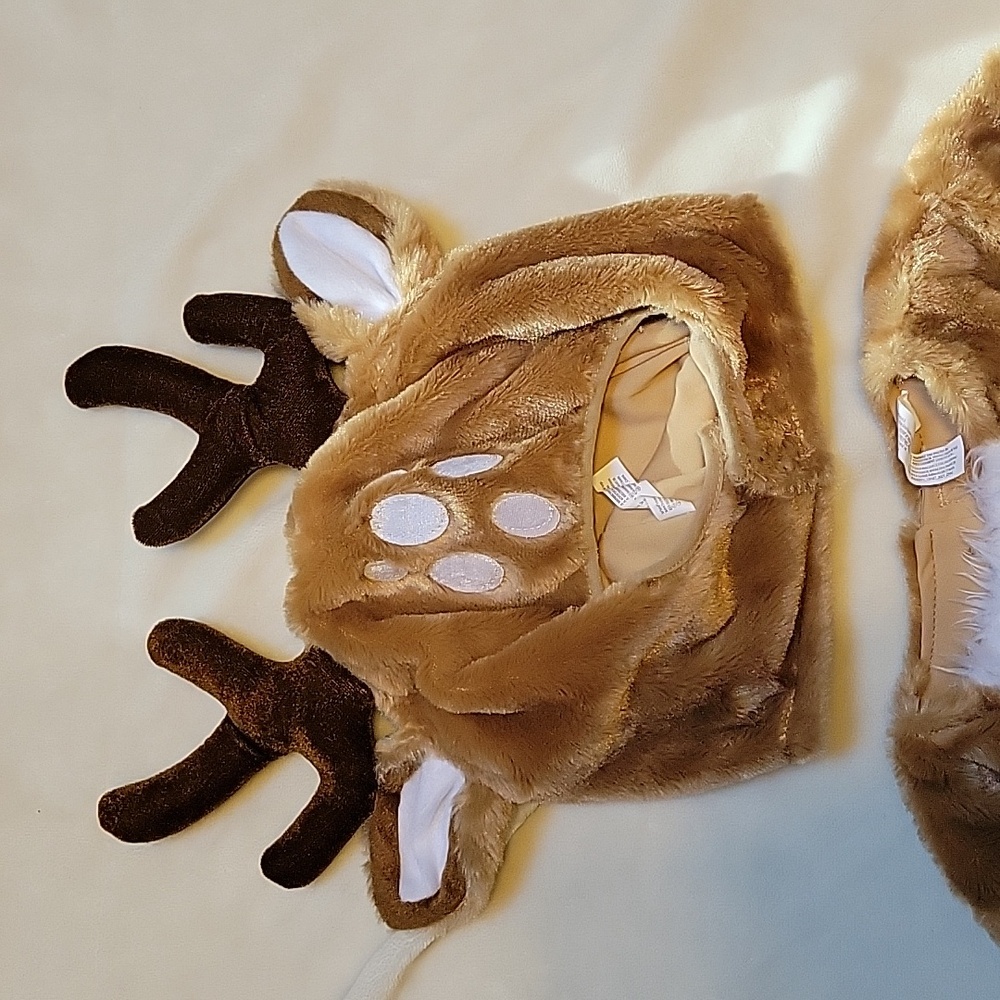 Like New Deer Fawn Costume 12-24 Months Cozy Warm - Picture 4 of 10